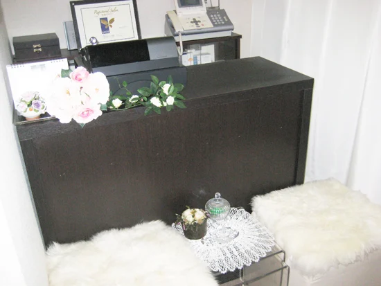 M'amie esthetique studioの落ち着いたサロン内